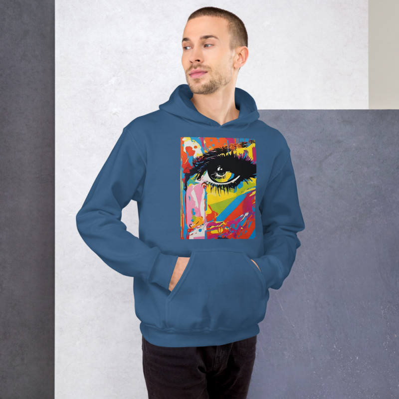 Unisex Hoodie Pop Art Eye