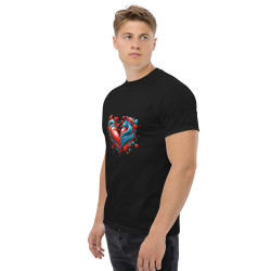 Men's classic tee colorful surrealist heart