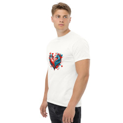 Camiseta clásica hombre corazón surrealista