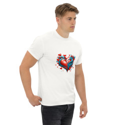 Camiseta clásica hombre corazón surrealista