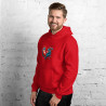 Unisex hoodie colorful heart