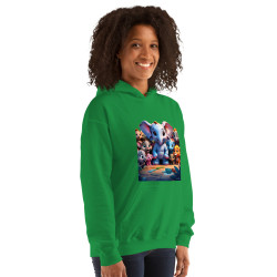 Unisex Hoodie smiling jungle animals