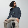 Unisex organic sweatshirt green alien