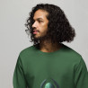 Unisex organic sweatshirt green alien