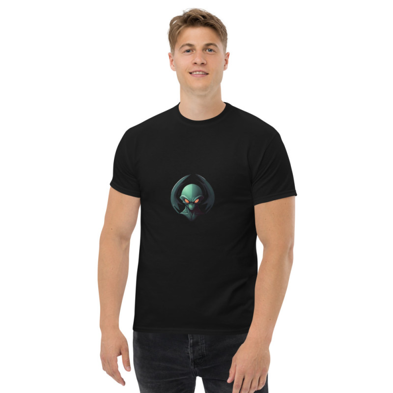 Camiseta de hombre alien verde