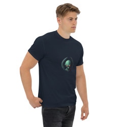 Camiseta de hombre alien verde