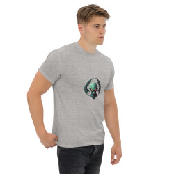 Camiseta de hombre alien verde