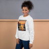 Unisex Sweatshirt boat on a lake pointillist style