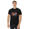 Men's classic tee owls with colorful hearts