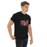 Men's classic tee owls with colorful hearts