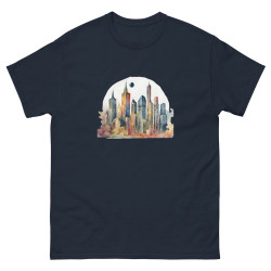 Camiseta clásica hombre ciudad surrealista