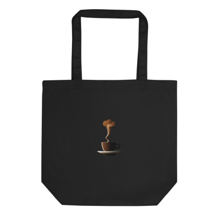 Eco Tote Bag steam coffee