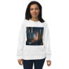 Unisex organic sweatshirt city train futurist