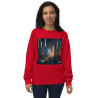 Unisex organic sweatshirt city train futurist