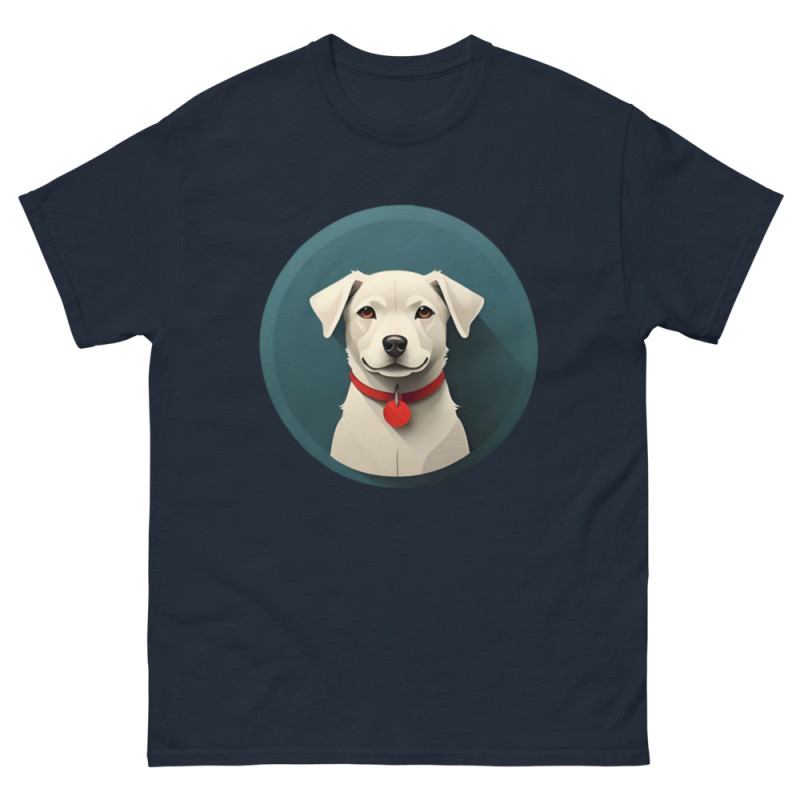 Hombre camiseta con perro