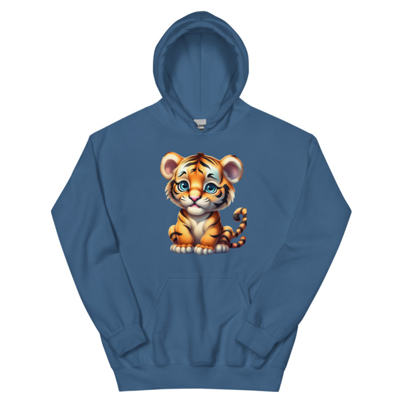 Unisex Hoodie cachorro tigre