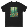 Camiseta de hombre bosque florido