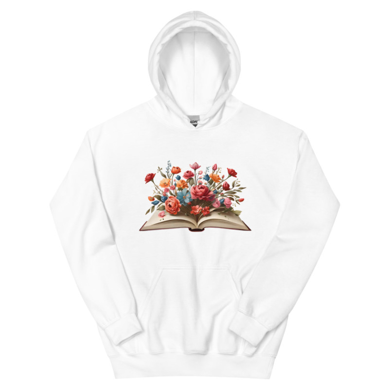 Unisex Hoodie Flower Book