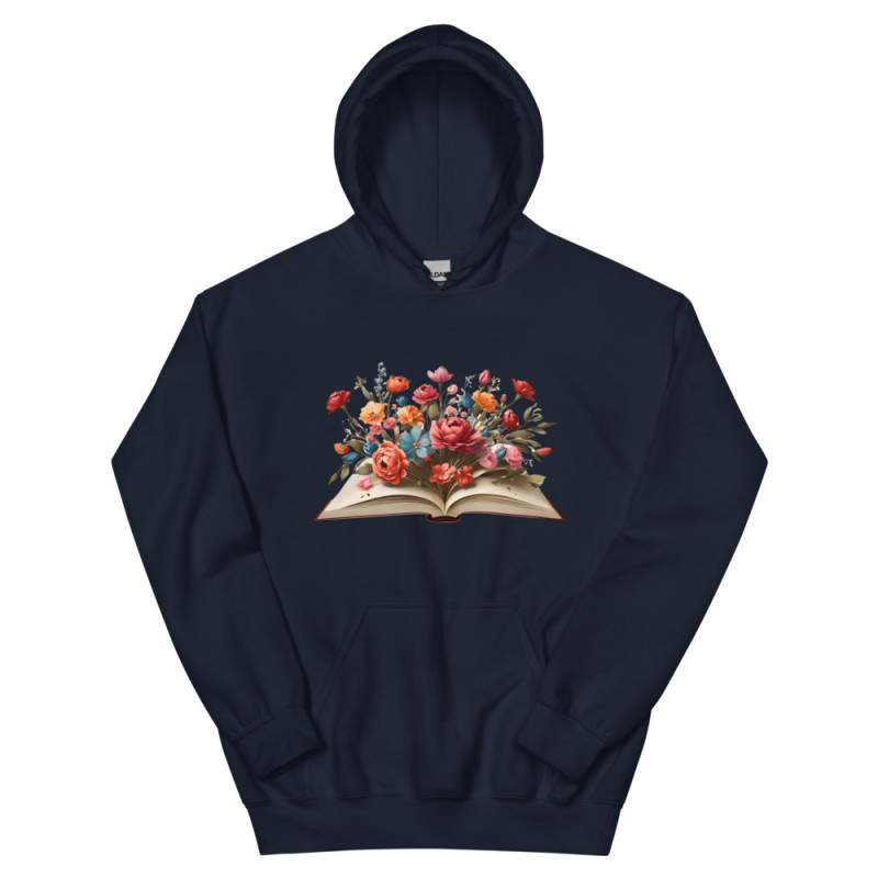 Unisex Hoodie Flower Book