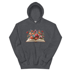 Unisex Hoodie Flower Book