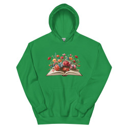 Unisex Hoodie Flower Book