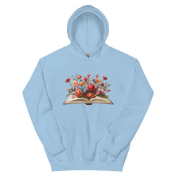 Unisex Hoodie Flower Book