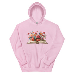 Unisex Hoodie Flower Book