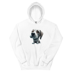 Unisex Hoodie big-headed dog