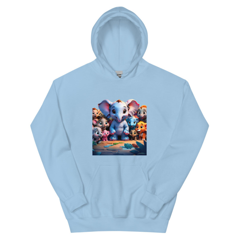 Unisex Hoodie jungle smiling animals