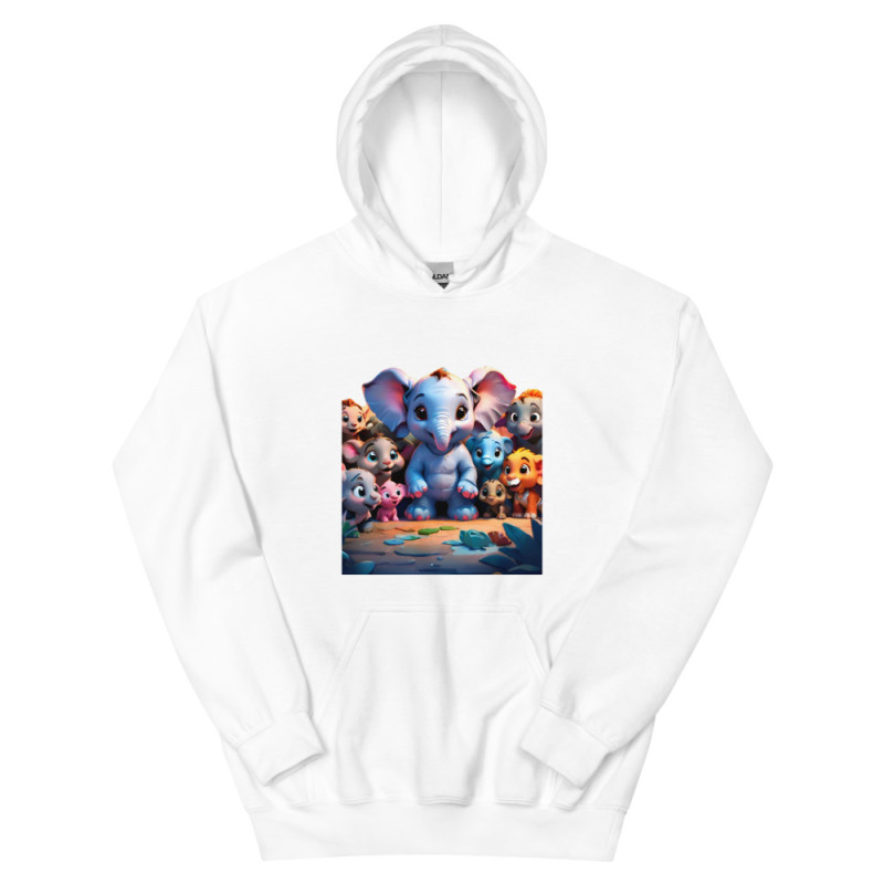 Unisex Hoodie jungle smiling animals