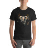 Unisex t-shirt elephant with butterflies