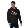 Unisex eco raglan hoodie Coffee cups turned constellations