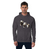 Unisex eco raglan hoodie Coffee cups turned constellations