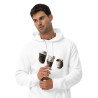 Unisex eco raglan hoodie Coffee cups turned constellations