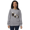 Unisex organic sweatshirt Coffee cups turned constellations