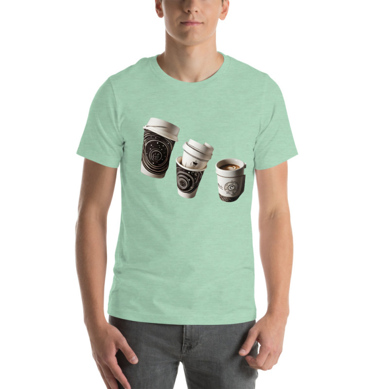 Unisex t-shirt Coffee cups turned constellations