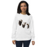 Unisex organic sweatshirt Coffee cups turned constellations