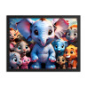 Framed poster smiling jungle animals