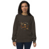 Unisex organic sweatshirt surrealist galaxy with stars and planets