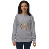 Unisex organic sweatshirt surrealist galaxy with stars and planets