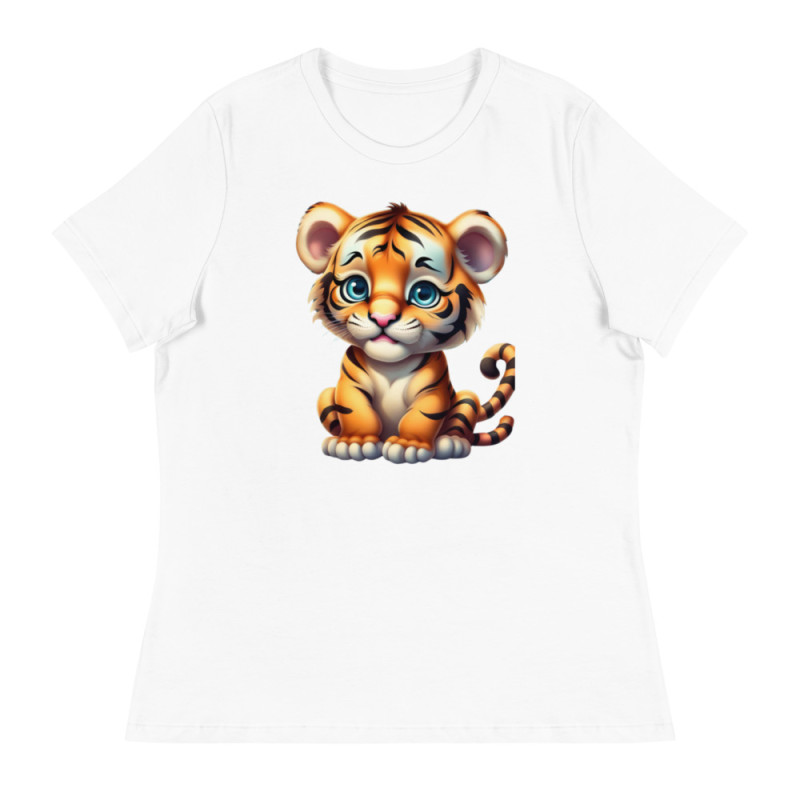 Women's Relaxed T-Shirt Tiger Cub