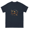 Men's classic tee surrealist galaxy with stars and planets