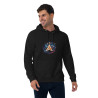 Unisex eco raglan hoodies surrealist triangle with stars