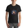 Unisex t-shirt surrealist triangle with stars