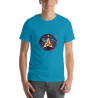 Unisex t-shirt surrealist triangle with stars