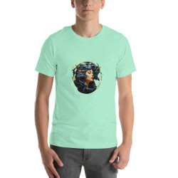 Unisex t-shirt surrealist woman with stars