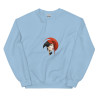 Unisex Sweatshirt woman's face with red headdress