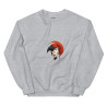 Unisex Sweatshirt woman's face with red headdress