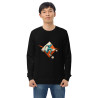 Unisex organic sweatshirt footballer logo