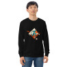 Unisex organic sweatshirt footballer logo